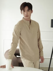 Áo Sơ Mi Nam Tay Dài Chất Liệu Vải Linen Cao Cấp, Cổ Bẻ Nam Tính, Form Dáng Thanh Lịch - LUCIINON