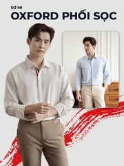 Áo Sơ Mi Tay Dài Nam LAVI Phối Kẻ Sọc Chất VảI Oxford, Form Regular Sang Trọng - LUCIINON