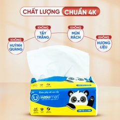 Khăn giấy rút Gấu cao cấp Hasu gói 300 tờ