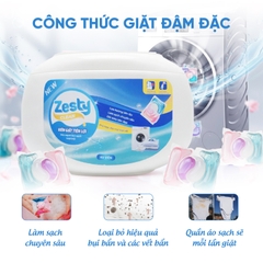 Viên giặt Zesty Clean 4in1 hộp 40 viên - 400g
- Hương Quả lý chua đen Roma (Roma Cassis)