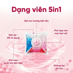Viên giặt Zesty Clean 5in1 lưu hương 72 giờ hộp 40 viên - 440g 
- Hương Hoa hồng tháng Năm vùng Grasse