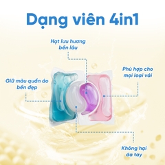 Viên giặt Zesty Clean 4in1 hộp 40 viên - 400g
- Hương Quả lý chua đen Roma (Roma Cassis)
