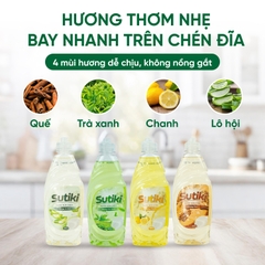 Nước rửa chén Sutiki hương trà xanh 400g