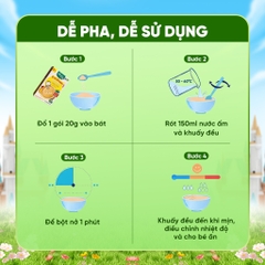 Bột ăn dặm Gạo lứt Organic Xongdur Baby vị Chuối và rau bina 120G