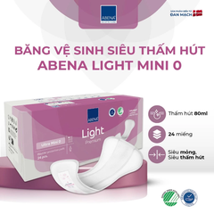 Băng vệ sinh hàng ngày ABENA light untral mini 24 miếng/12- gói