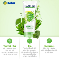 Sữa rửa mặt Hazeline tràm trà rau má 100g/24 tuýt