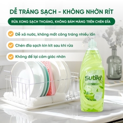 Nước rửa chén Sutiki hương trà xanh 750g