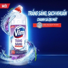 VIM trắng sáng Lavender và than hoạt tính 870ml