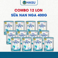 Combo 12 lon sữa bột Nan nga số 2 - 400g