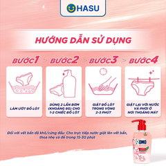 Nước giặt Đồ Lót Omo Hương Hoa Anh Đào Thanh Lịch diệt sạch vi khuẩn và an toàn cho da tay, chai 300g