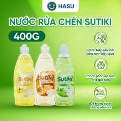Nước rửa chén Sutiki hương trà xanh 400g