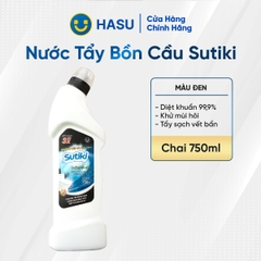Sutiki nước tẩy bồn cầu 750ml đen