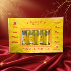 Yến Nuvi chưng đường phèn, HỘP QUÀ 150ML - 6 hũ