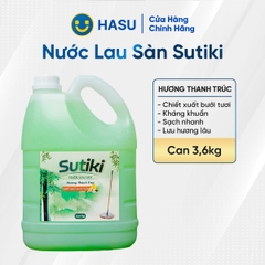Nước lau sàn SUTIKI hương thanh trúc chiết xuất bưởi tươi 3.6kg/3