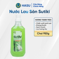 Nước lau sàn Sutiki hương thanh trúc chiết xuất bưởi tươi 950g/12
