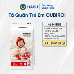 Tã quần trẻ em Oubiroi 46 miếng (2XL)/6
