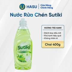Nước rửa chén Sutiki hương trà xanh 400g