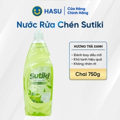 Nước rửa chén Sutiki hương trà xanh 750g