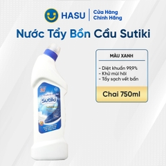 Sutiki nước tẩy bồn cầu 750ml xanh