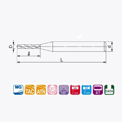 Mũi khoan siêu nhỏ micro carbide CDSD3C CDSD4C