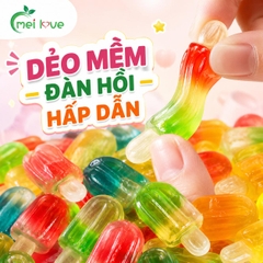 Kẹo Dẻo Cây Kem Hương Trái Cây, Dẻo Mềm, Nhiều Màu Sắc, Kẹo Ăn Vặt Cho Bé & Gia Đình