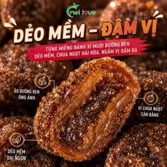 Bánh Xí Muội Đường Đen Cao Cấp, Dẻo Mềm, Chua Ngọt Hài Hòa, Thơm Đường Đen Đặc Trưng