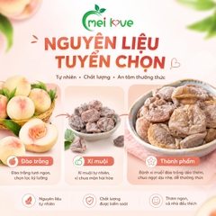 Bánh Xí Muội Đào Trắng Cao Cấp, Dẻo Mềm, Chua Ngọt Hài Hòa, Hương Đào Trắng Thơm Dịu
