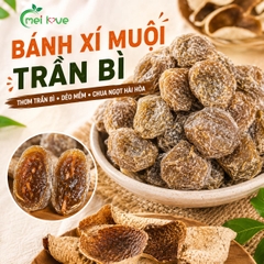Bánh Xí Muội Trần Bì Cao Cấp, Dẻo Mềm, Chua Ngọt Hài Hòa, Hương Trần Bì Thơm Đặc Trưng