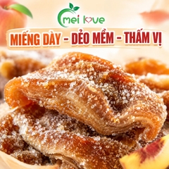 Đào Sấy Muối Cao Cấp, Dẻo Mềm, Chua Ngọt Hài Hòa, Muối Phủ Nhẹ, Trái Cây Sấy Ăn Vặt