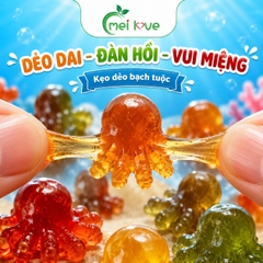Kẹo Dẻo Bạch Tuộc Hương Trái Cây, Dẻo Dai, Tạo Hình Bạch Tuộc Đáng Yêu, Kẹo Ăn Vặt Cho Bé & Gia Đình