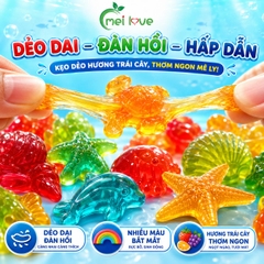 Kẹo Dẻo Đại Dương Hương Trái Cây, Dẻo Dai, Tạo Hình Sinh Vật Biển Đáng Yêu, Kẹo Ăn Vặt Cho Bé & Gia Đình