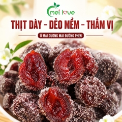 Dương Mai Đường Phèn Cao Cấp, Dẻo Mềm, Chua Thanh, Ngọt Dịu Từ Đường Phèn, Món Ăn Vặt Đặc Sản