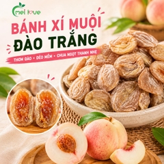 Bánh Xí Muội Đào Trắng Cao Cấp, Dẻo Mềm, Chua Ngọt Hài Hòa, Hương Đào Trắng Thơm Dịu
