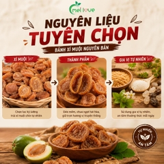Bánh Xí Muội Nguyên Bản Cao Cấp, Dẻo Mềm, Chua Ngọt Hài Hòa, Hương Vị Truyền Thống