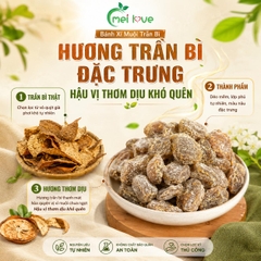 Bánh Xí Muội Trần Bì Cao Cấp, Dẻo Mềm, Chua Ngọt Hài Hòa, Hương Trần Bì Thơm Đặc Trưng