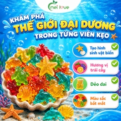 Kẹo Dẻo Đại Dương Hương Trái Cây, Dẻo Dai, Tạo Hình Sinh Vật Biển Đáng Yêu, Kẹo Ăn Vặt Cho Bé & Gia Đình