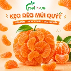 Kẹo Dẻo Múi Quýt Hương Quýt, Dẻo Mềm, Tạo Hình Múi Quýt Độc Đáo, Kẹo Ăn Vặt Cho Bé & Gia Đình