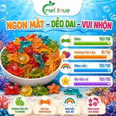 Kẹo Dẻo Đại Dương Hương Trái Cây, Dẻo Dai, Tạo Hình Sinh Vật Biển Đáng Yêu, Kẹo Ăn Vặt Cho Bé & Gia Đình