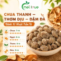 Bánh Xí Muội Trần Bì Cao Cấp, Dẻo Mềm, Chua Ngọt Hài Hòa, Hương Trần Bì Thơm Đặc Trưng