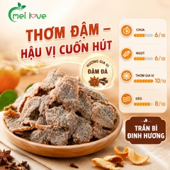 Trần Bì Đinh Hương Cao Cấp, Dẻo Mềm, Thơm Hương Trần Bì, Đậm Vị Đinh Hương, Món Ăn Vặt Truyền Thống