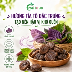 Bánh Xí Muội Tía Tô Cao Cấp, Dẻo Mềm, Chua Ngọt Hài Hòa, Hương Tía Tô Thơm Đặc Trưng