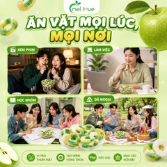 Kẹo Dẻo Vị Táo Vòng Tròn, Dẻo Dai, Hương Táo Thơm Mát, Kẹo Ăn Vặt Hình Vòng Tròn Cho Bé & Gia Đình