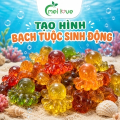 Kẹo Dẻo Bạch Tuộc Hương Trái Cây, Dẻo Dai, Tạo Hình Bạch Tuộc Đáng Yêu, Kẹo Ăn Vặt Cho Bé & Gia Đình