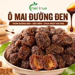 Ô Mai Đường Đen Cao Cấp, Dẻo Mềm, Chua Ngọt Hài Hòa, Thơm Hương Đường Đen Đặc Trưng