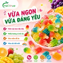 Kẹo Dẻo Cây Kem Hương Trái Cây, Dẻo Mềm, Nhiều Màu Sắc, Kẹo Ăn Vặt Cho Bé & Gia Đình