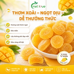 Kẹo Dẻo Xoài Bọc Đường Hương Xoài, Dẻo Mềm, Phủ Đường Hấp Dẫn, Kẹo Ăn Vặt Cho Bé & Gia Đình
