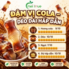 Kẹo Dẻo Chai Cola, Dẻo Dai, Hương Vị Cola Đậm Đà, Kẹo Hình Chai Ăn Vặt Cho Bé & Gia Đình