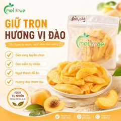 Đào Vàng Sấy Khô Cao Cấp, Dẻo Mềm, Thơm Vị Đào Tự Nhiên, Ngọt Thanh, Trái Cây Sấy Ăn Vặt