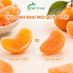 Kẹo Dẻo Múi Quýt Hương Quýt, Dẻo Mềm, Tạo Hình Múi Quýt Độc Đáo, Kẹo Ăn Vặt Cho Bé & Gia Đình