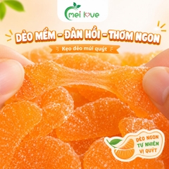 Kẹo Dẻo Múi Quýt Hương Quýt, Dẻo Mềm, Tạo Hình Múi Quýt Độc Đáo, Kẹo Ăn Vặt Cho Bé & Gia Đình